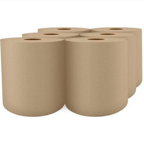 Kraft Roll Hand Towels - H085 - Cascades Tissue Group - 800 Feet - 6 Rl/Cs - Image 2